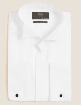 white dinner shirt slim fit