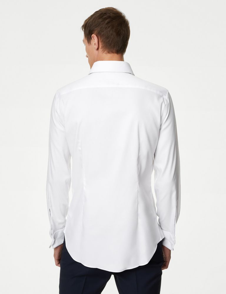 Slim Fit Pure Cotton Double Cuff Shirt 4 of 6