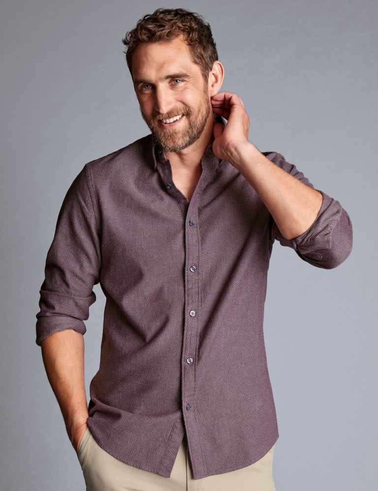 Muscle fit store flannel shirt