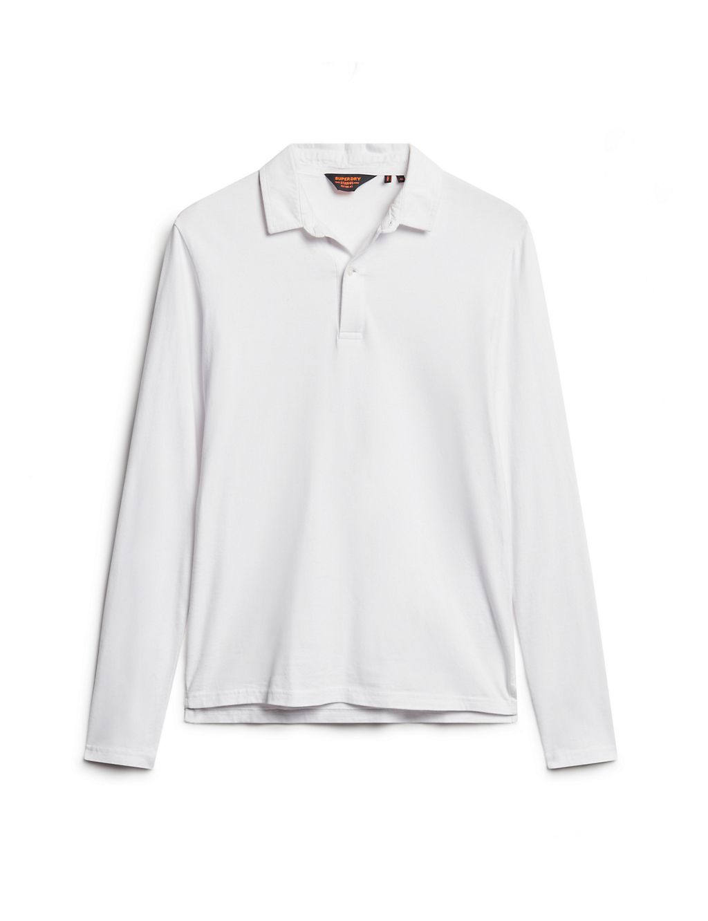 Slim Fit Pure Cotton Long Sleeve Polo Shirt 1 of 6