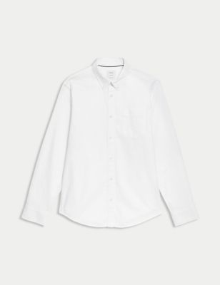 Slim Fit Pure Cotton Oxford Shirt Image 2 of 6