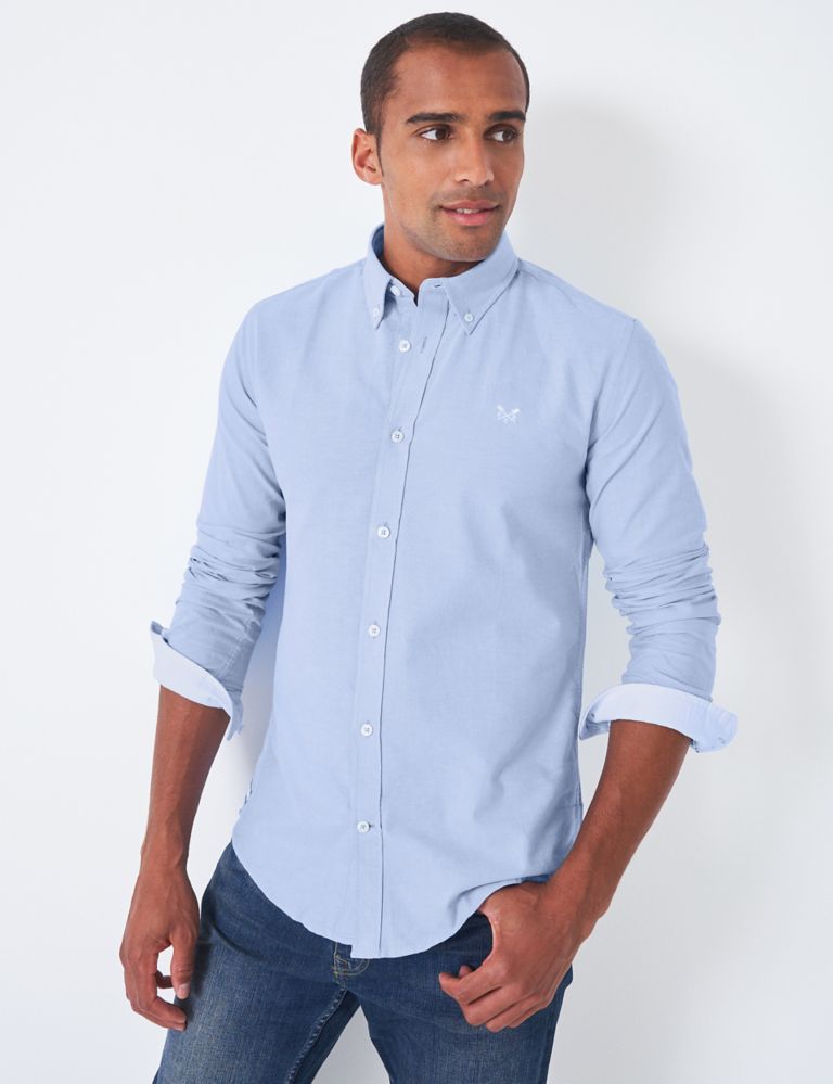 Slim Fit Pure Cotton Oxford Shirt 1 of 4