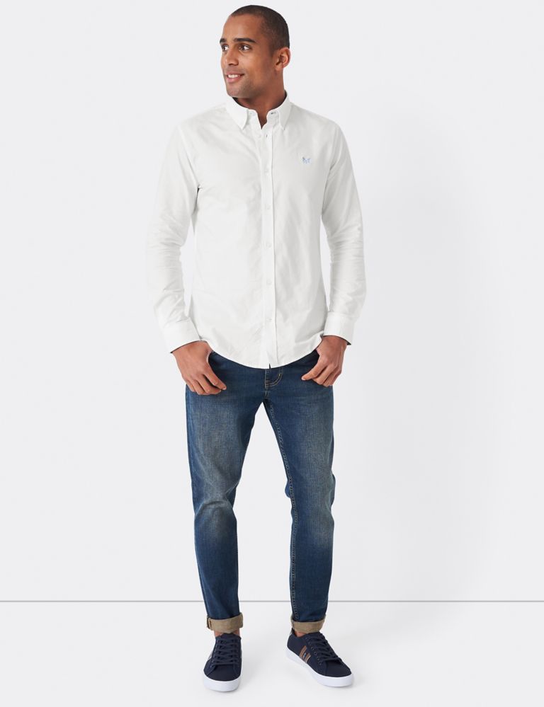 Slim Fit Pure Cotton Oxford Shirt 3 of 4