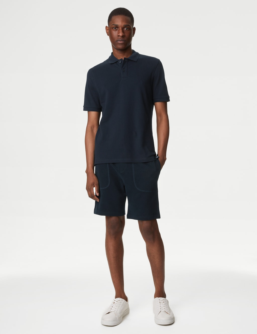 Slim Fit Pure Cotton Pique Polo Shirt 2 of 4