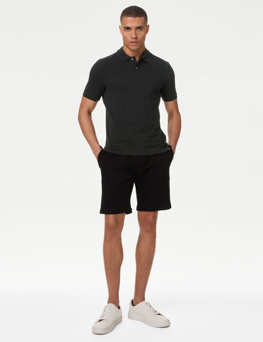 Slim Fit Pure Cotton Pique Polo Shirt 2 of 4