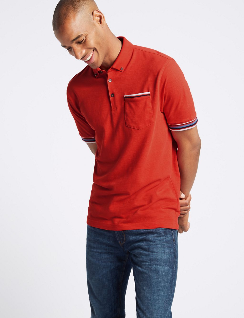 Slim Fit Pure Cotton Polo Shirt 3 of 5