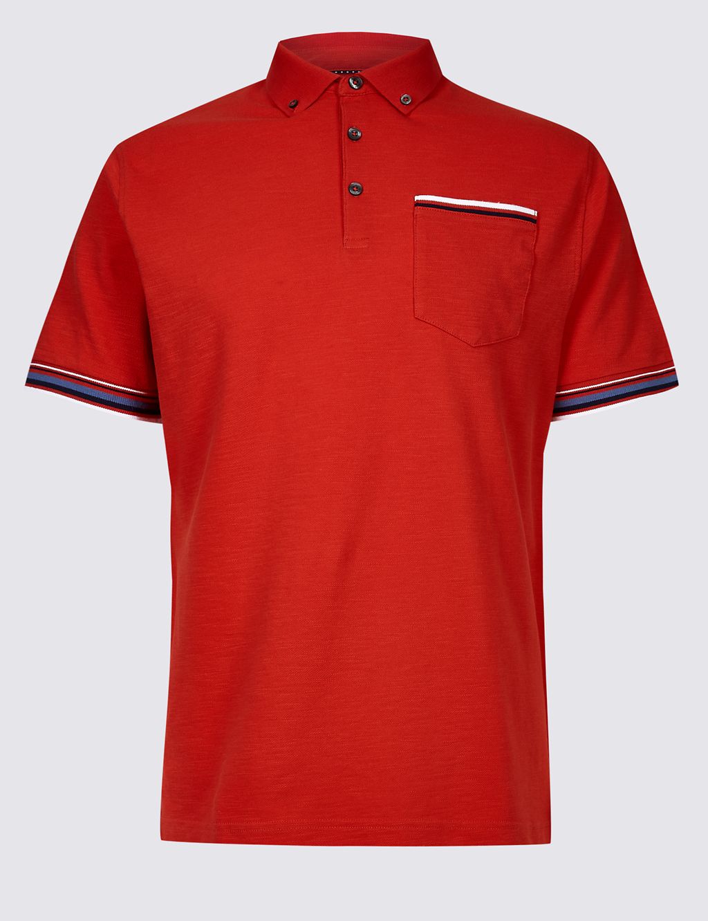 Slim Fit Pure Cotton Polo Shirt 1 of 5