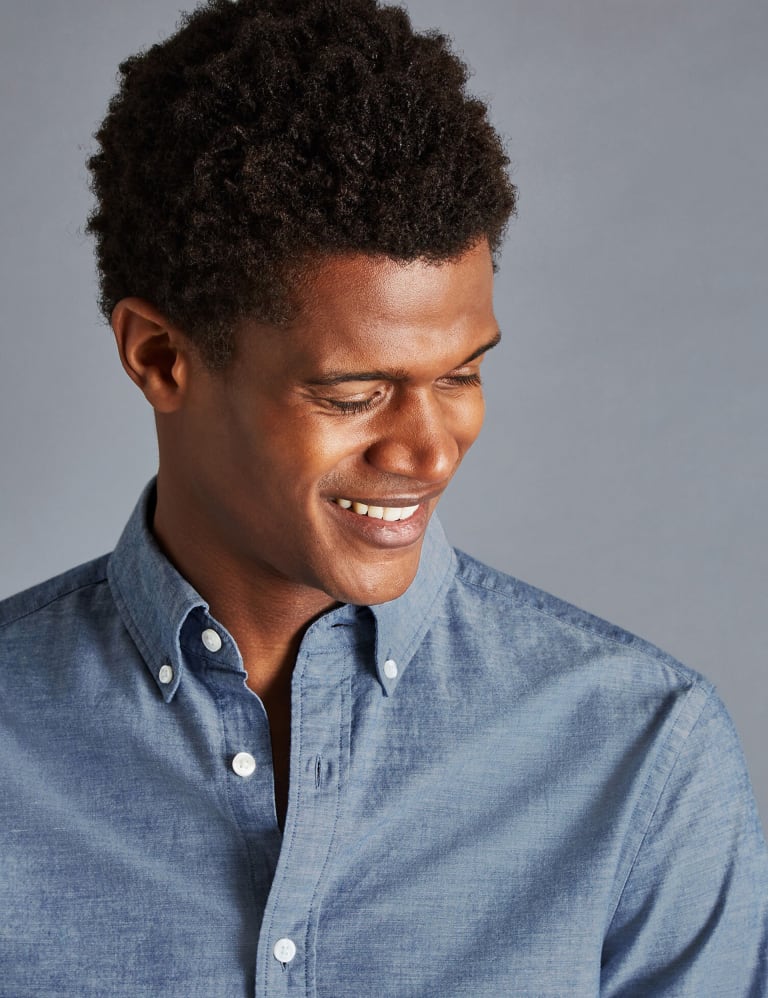 Slim Fit Pure Cotton Shirt