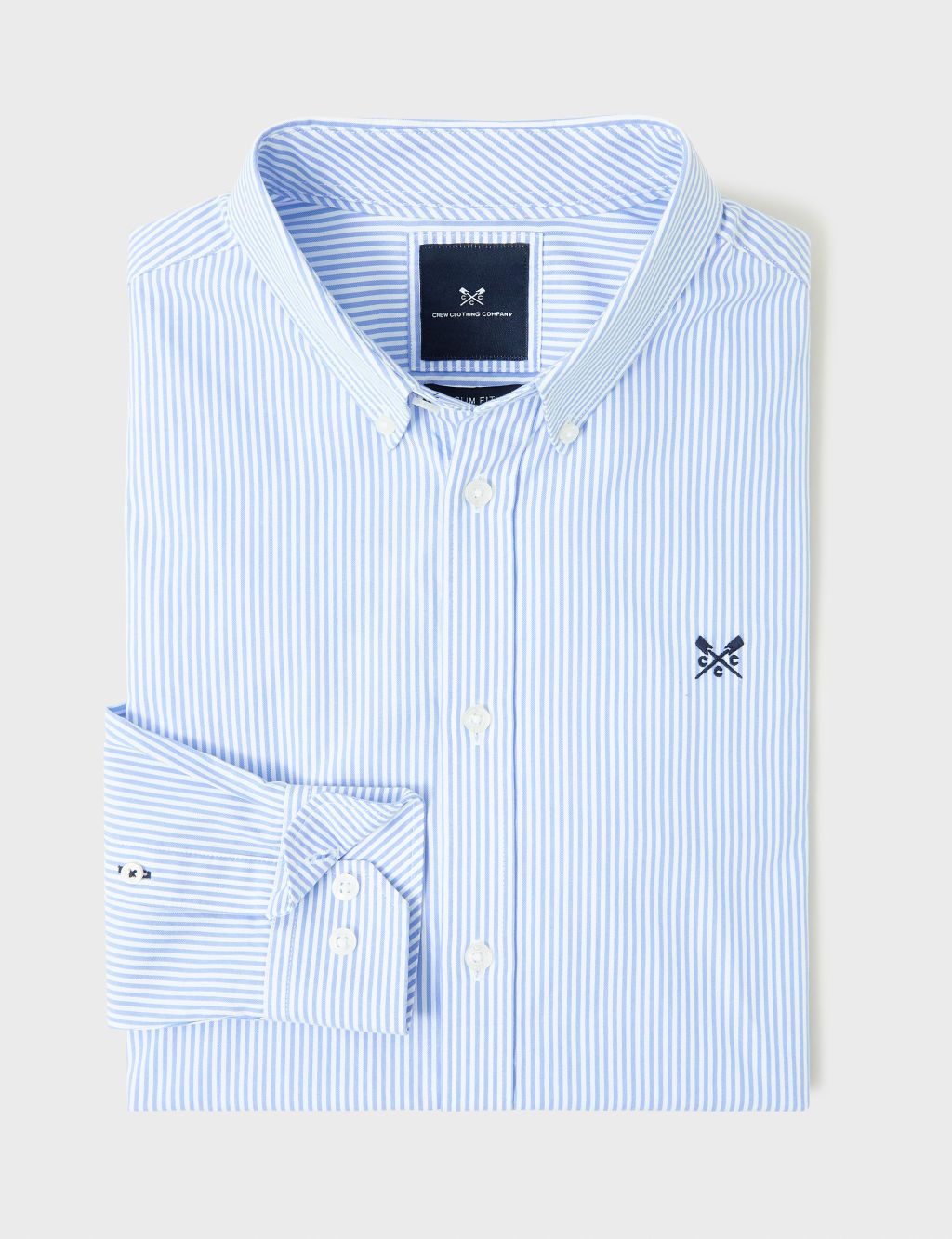 Slim Fit Pure Cotton Striped Oxford Shirt 1 of 5