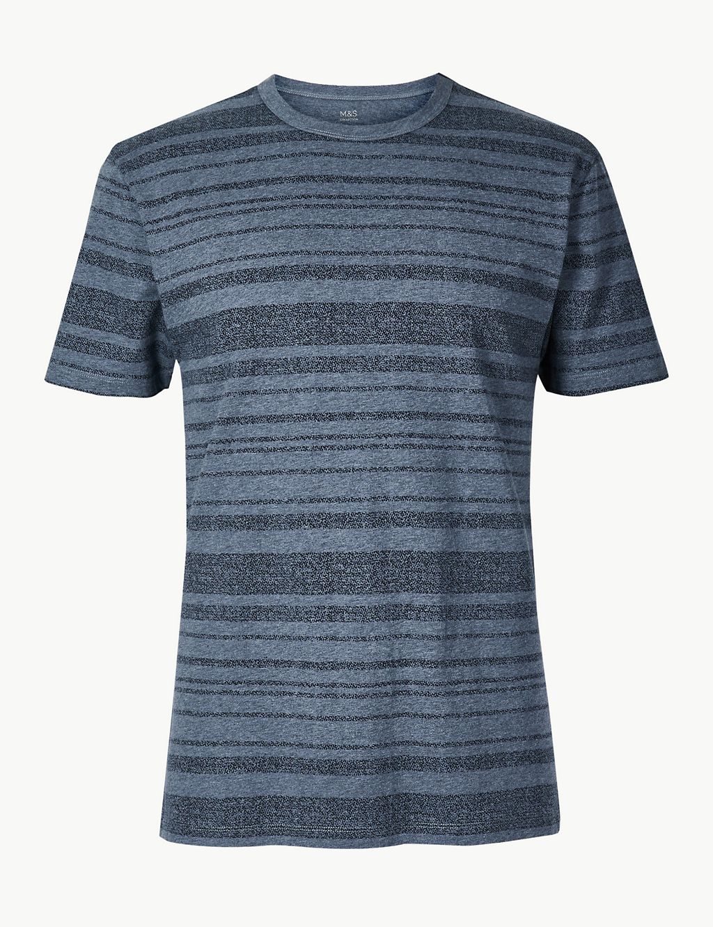 Slim Fit Pure Cotton Striped T-Shirt 1 of 4