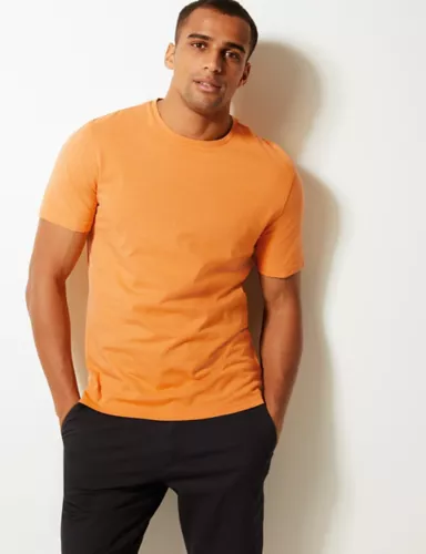Slim Fit Pure Cotton T-Shirt 1 of 4