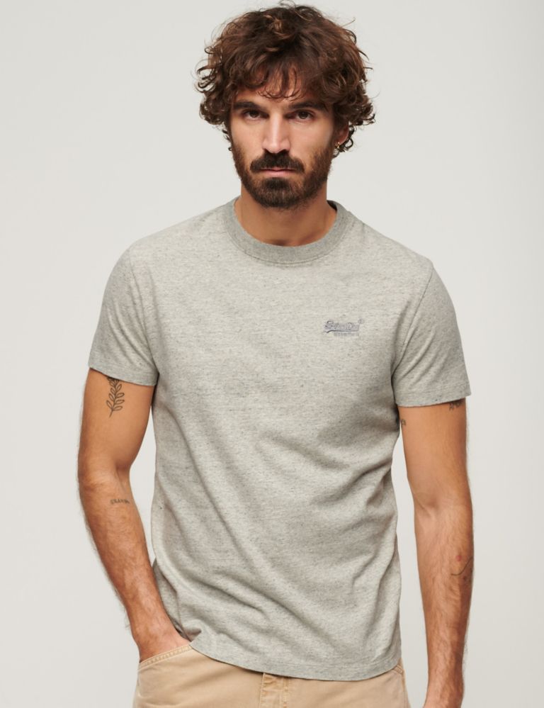 Slim Fit Pure Cotton T-Shirt 1 of 6