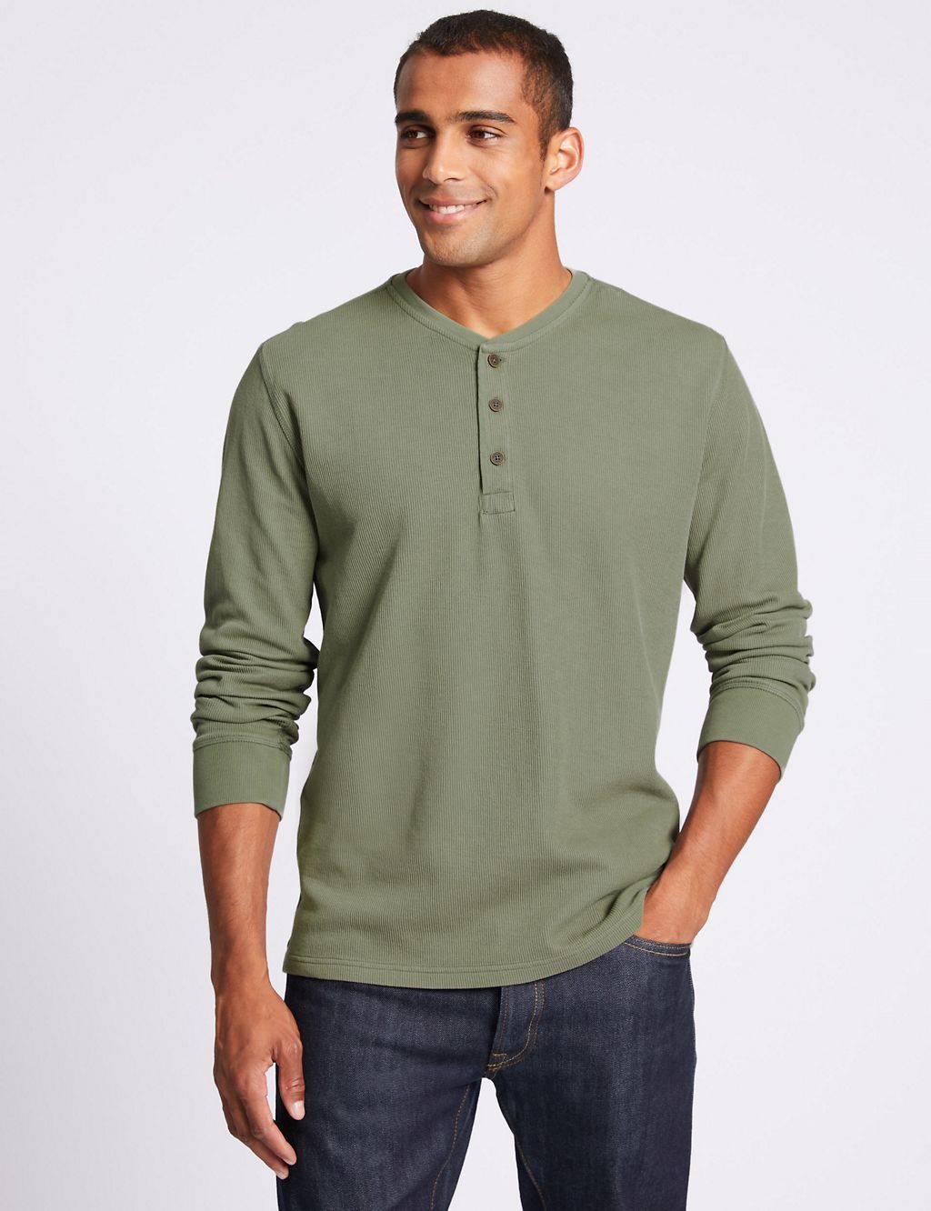 Slim Fit Pure Cotton Textured Top 3 of 5