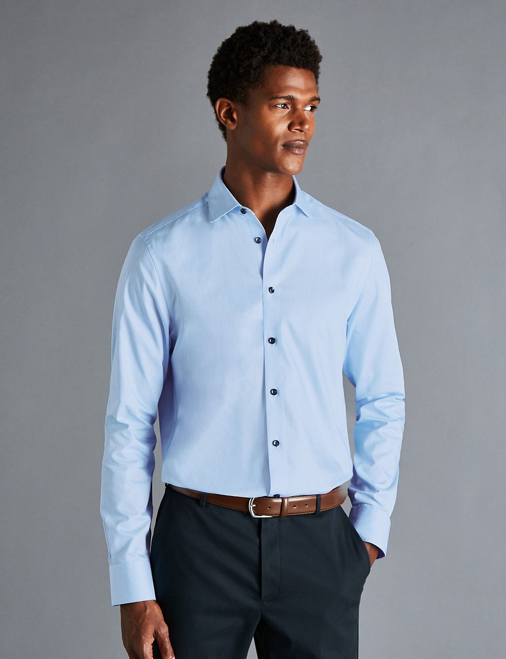 Slim Fit Pure Cotton Twill Shirt 3 of 6