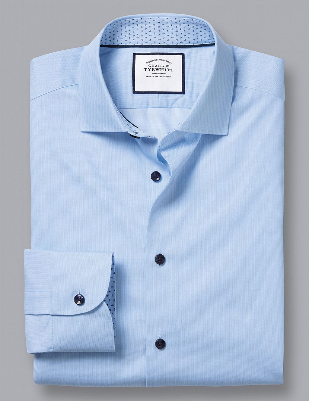 Slim Fit Pure Cotton Twill Shirt 1 of 6