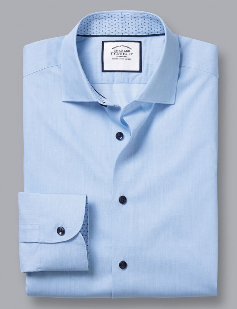 Slim Fit Pure Cotton Twill Shirt 2 of 6