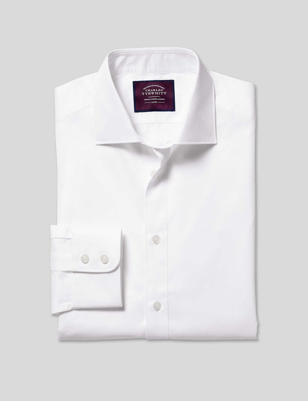 Slim Fit Pure Cotton Twill Shirt 1 of 5