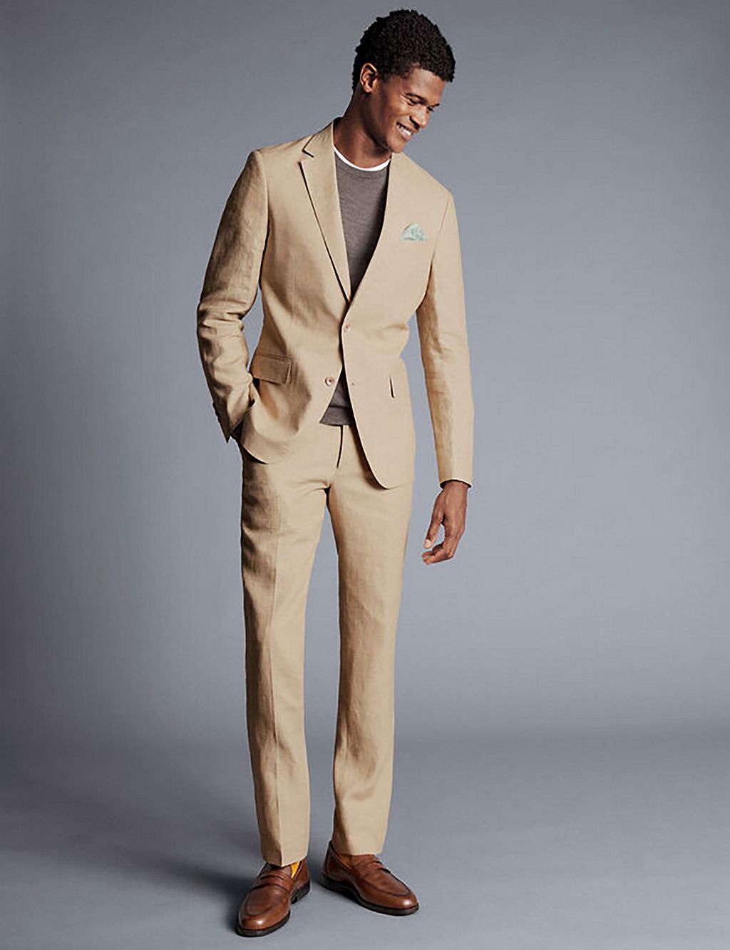 Slim Fit Pure Linen Suit Jacket 3 of 5