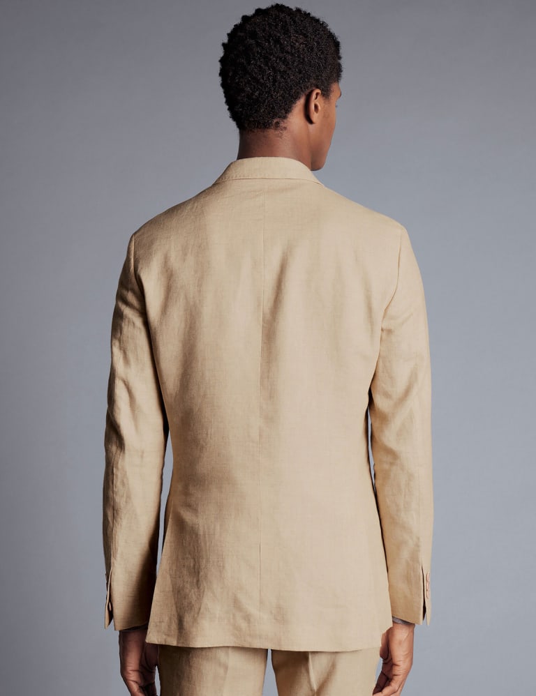 Mens slim linen suit deals