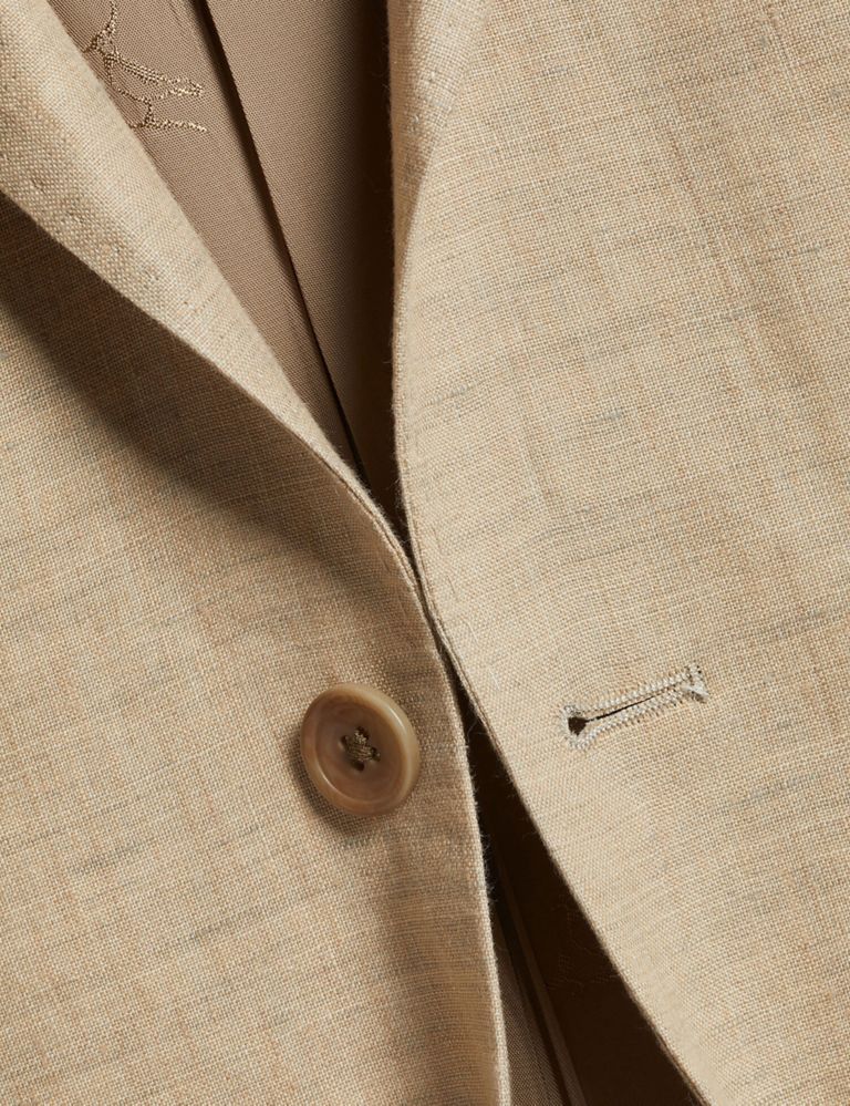 Slim Fit Pure Linen Suit Jacket 5 of 5