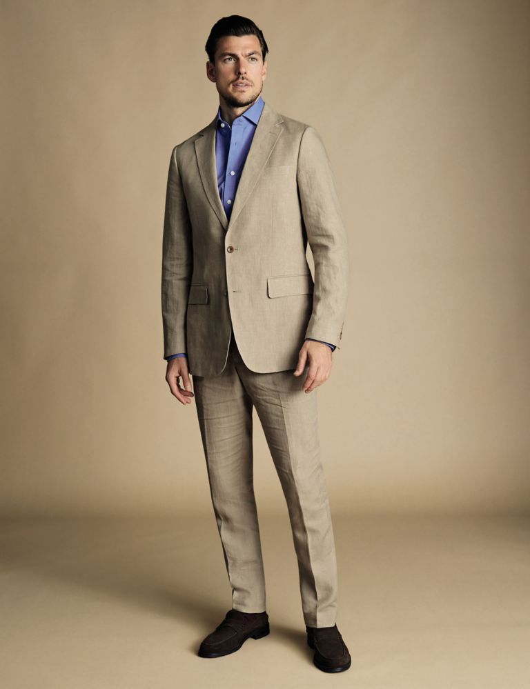 Slim Fit Pure Linen Suit Jacket, Charles Tyrwhitt