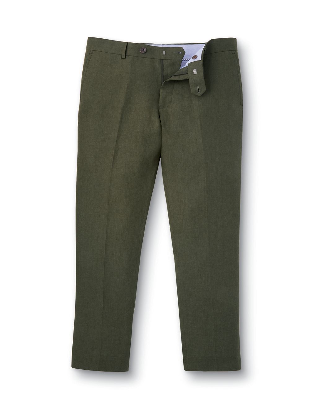 Slim Fit Pure Linen Suit Trousers 1 of 4