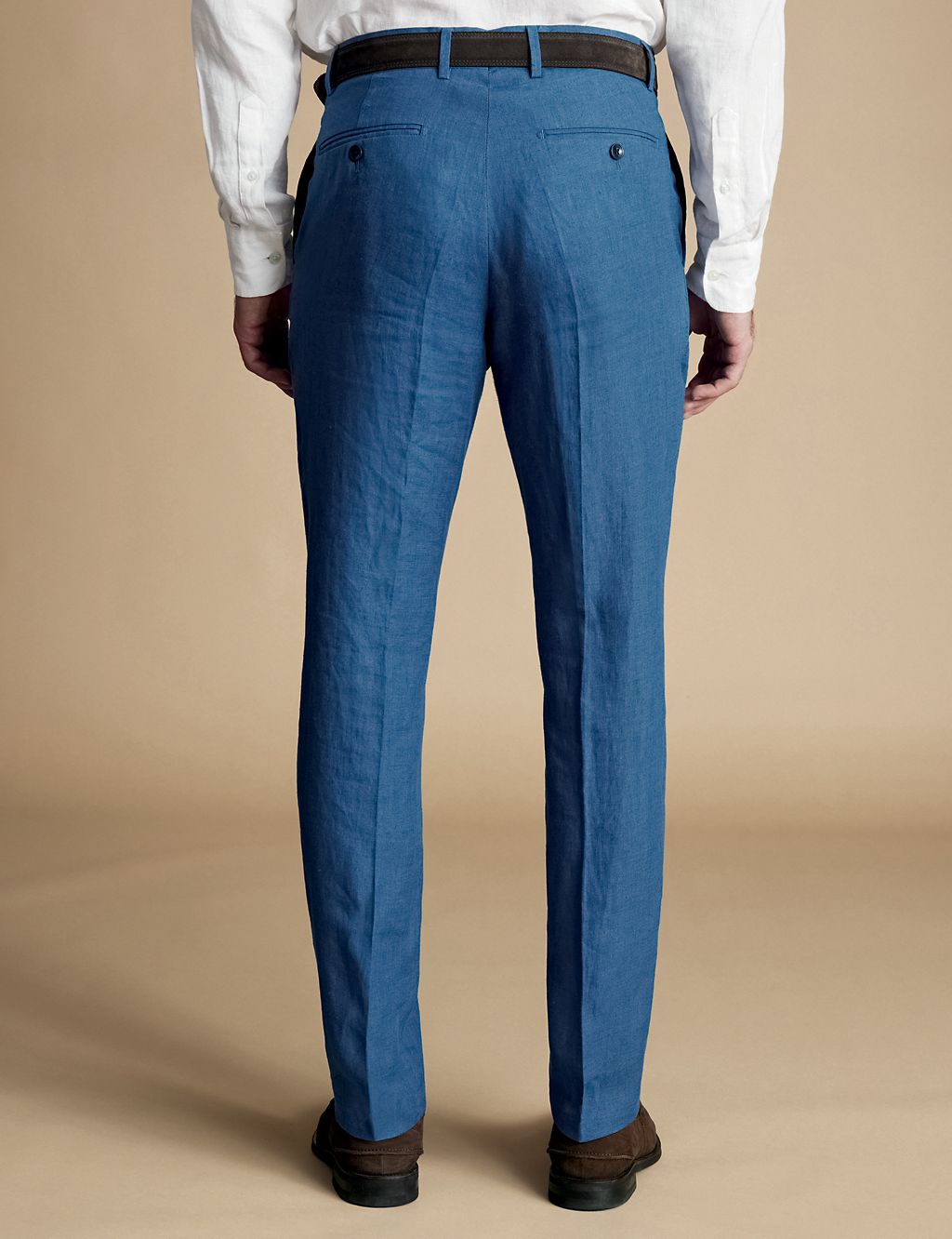 Slim Fit Pure Linen Suit Trousers 2 of 4
