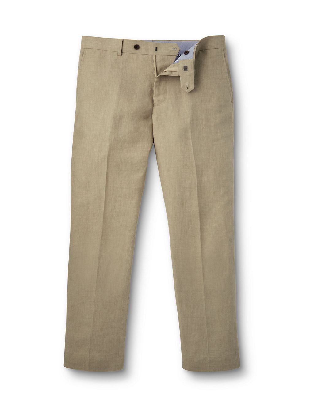 Slim Fit Pure Linen Trousers 1 of 5
