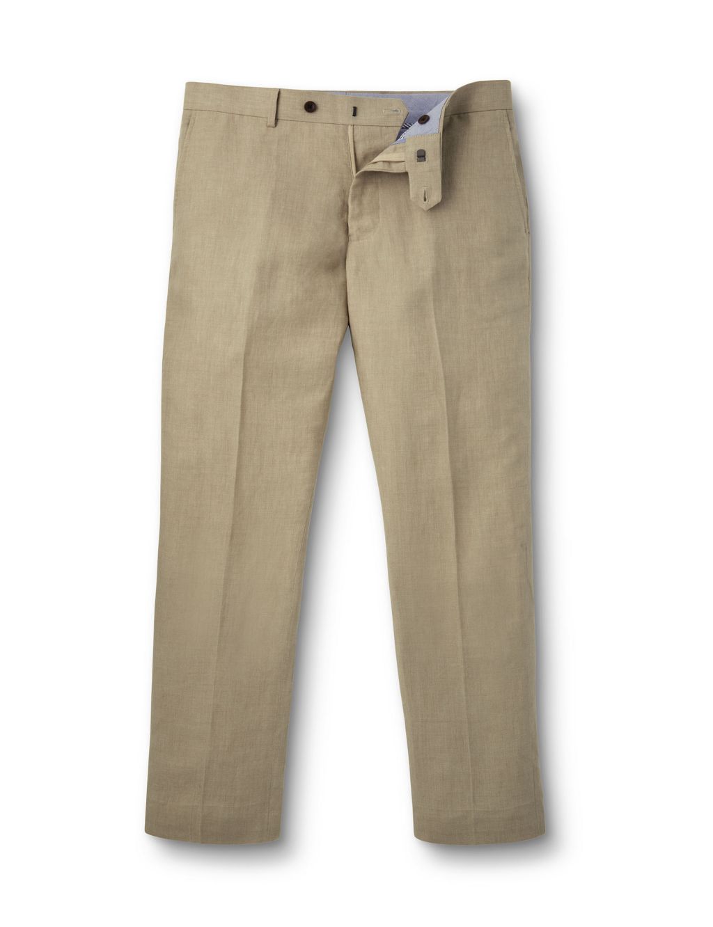 Slim Fit Pure Linen Trousers 1 of 6