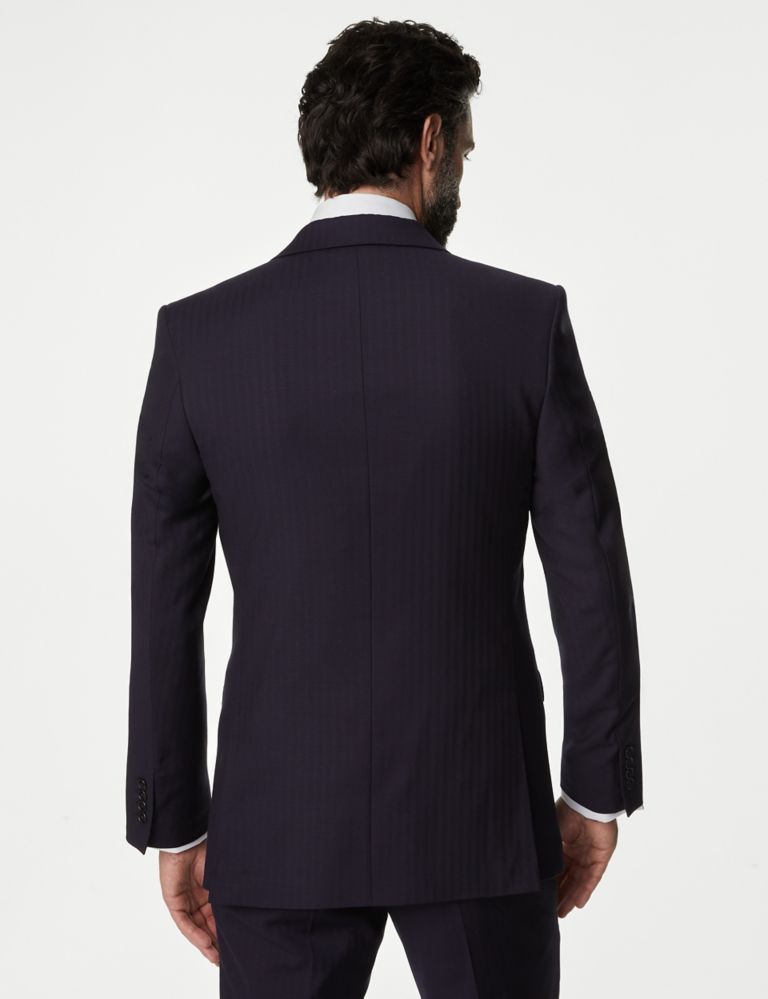 Slim Fit Pure Wool Herringbone Suit Jacket 5 of 6