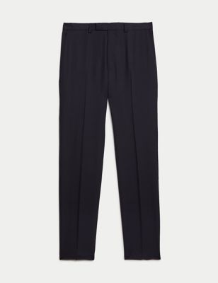 Slim Fit Pure Wool Herringbone Suit Trousers Image 2 of 7