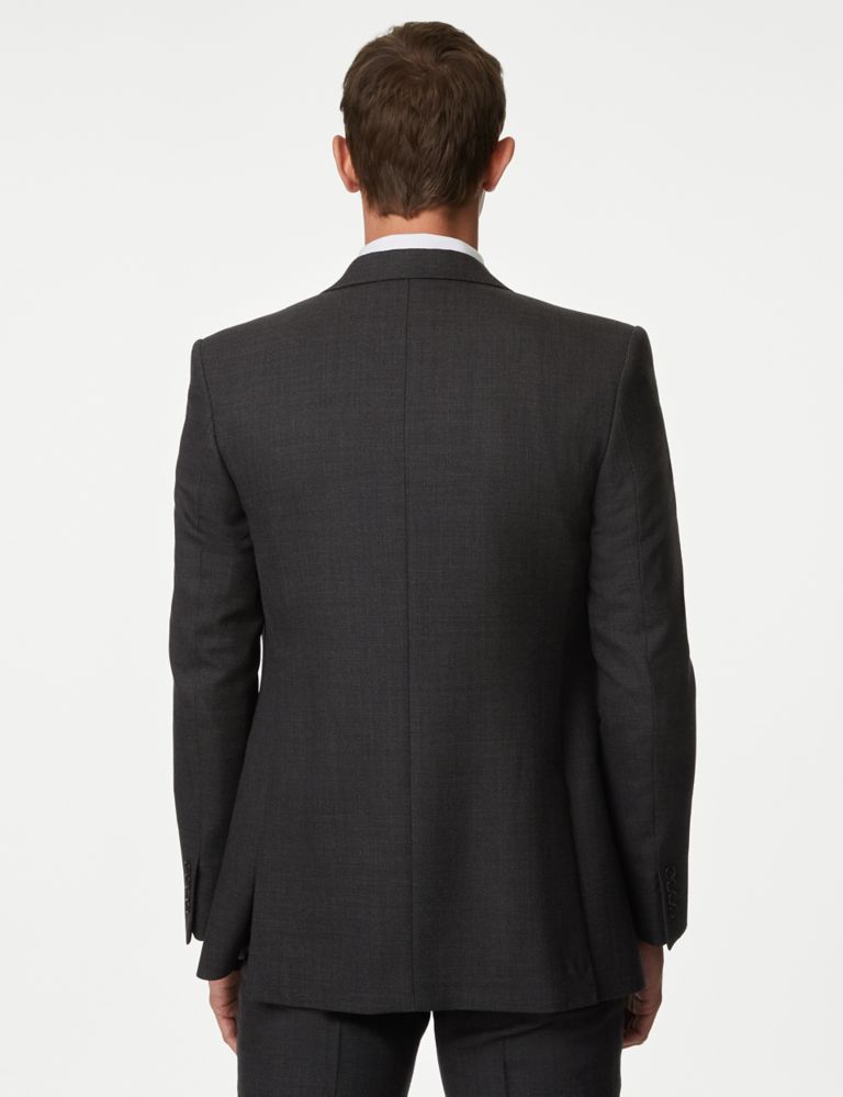 Slim Fit Pure Wool Textured Suit Jacket 5 of 7