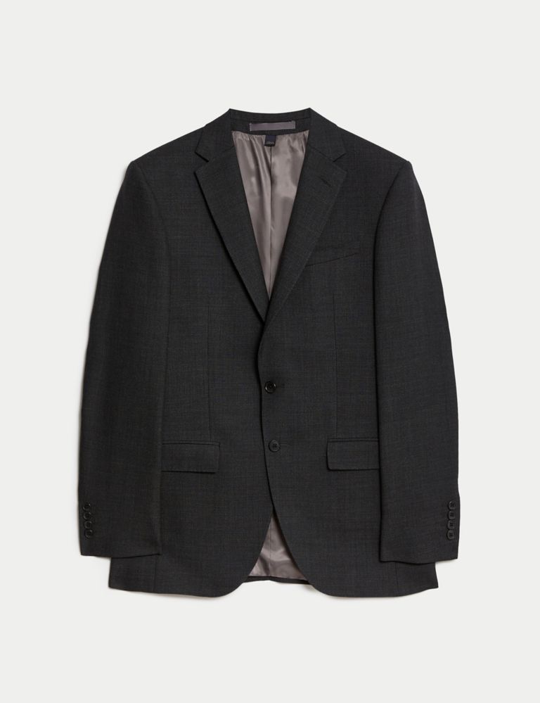 Slim Fit Pure Wool Textured Suit Jacket 2 of 7