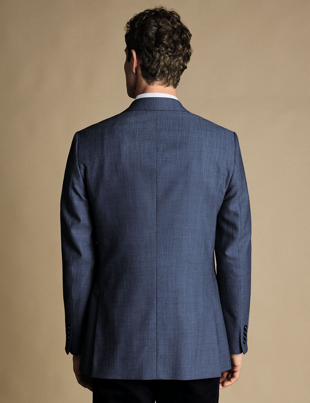 Slim Fit Pure Wool Textured Suit Jacket 2 of 5