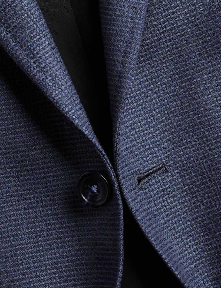 Slim Fit Pure Wool Textured Suit Jacket 5 of 5