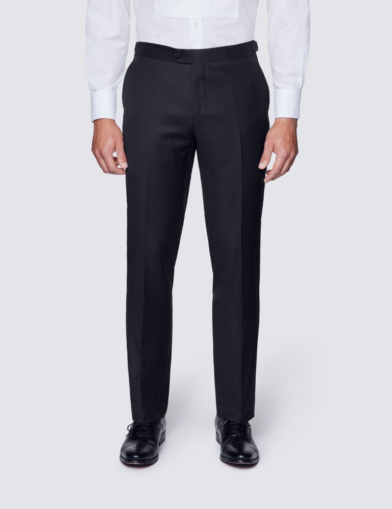 Slim Fit Pure Wool Trousers Hawes and Curtis M S