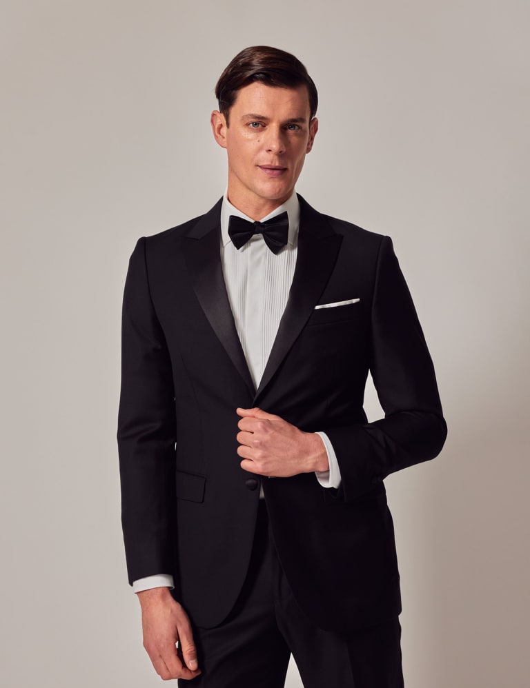 Slim Fit Pure Wool Tuxedo Jacket 1 of 8