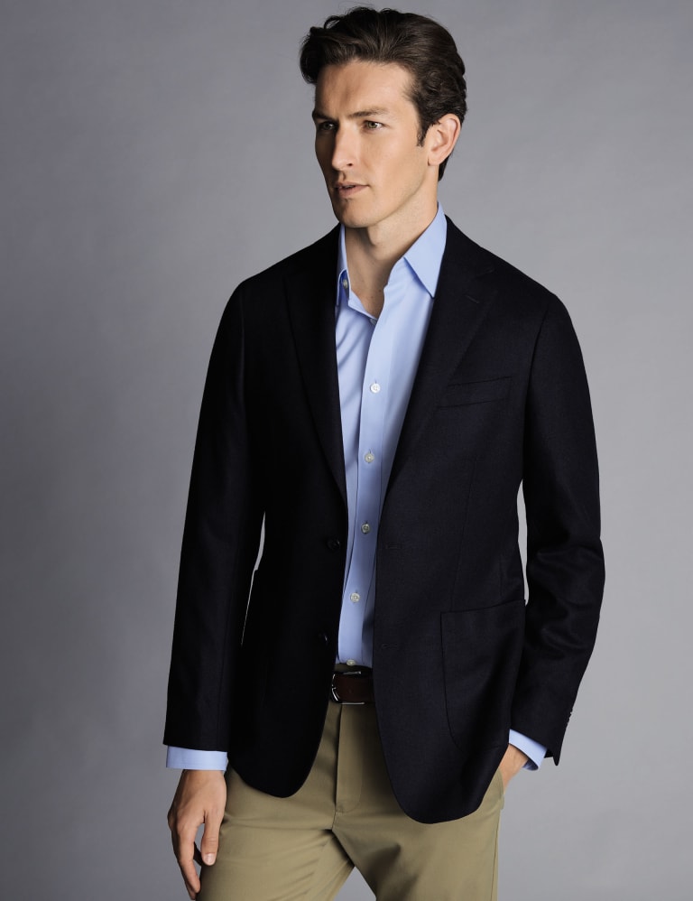 Slim Fit Pure Wool Twill Blazer 1 of 5