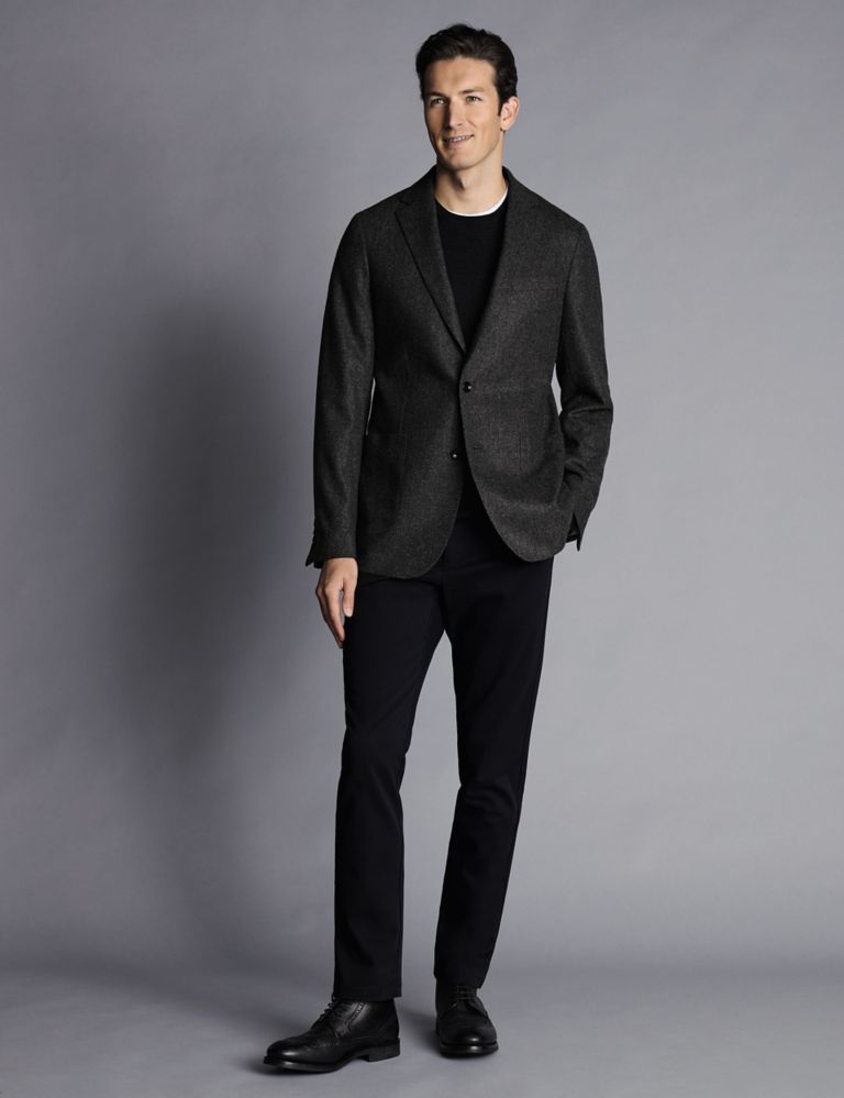 Slim Fit Pure Wool Twill Suit Jacket 2 of 4