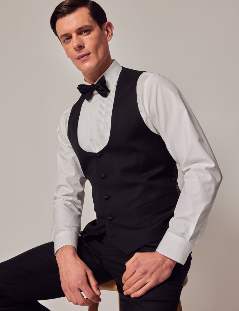 Slim Fit Pure Wool Waistcoat