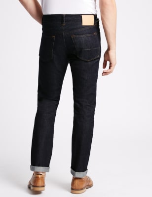 slim fit selvedge jeans