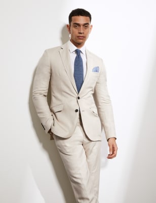 m&s linen suit