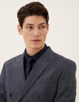 m and s double breasted suit