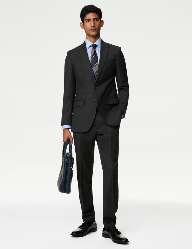Slim Fit Stretch Suit Trousers M S Collection M S