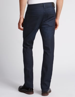 m&s mens black stretch jeans