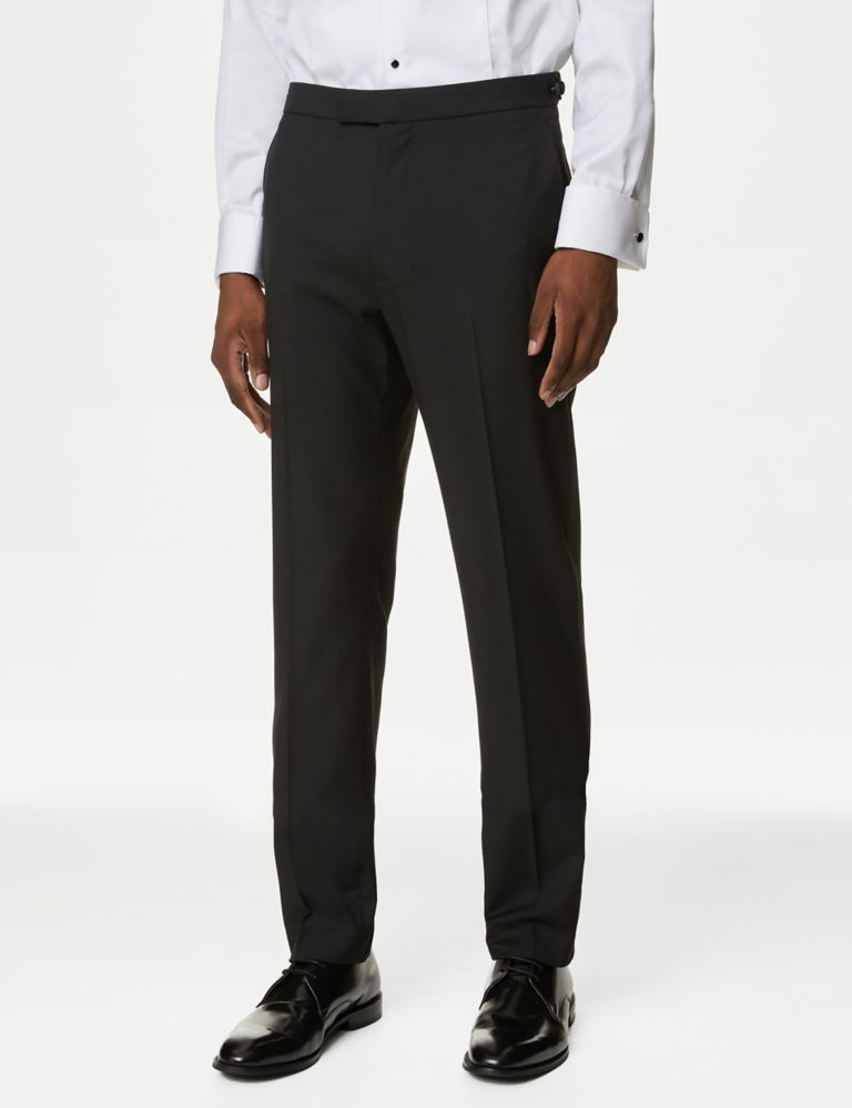 Slim Fit Stretch Tuxedo Trousers 1 of 8