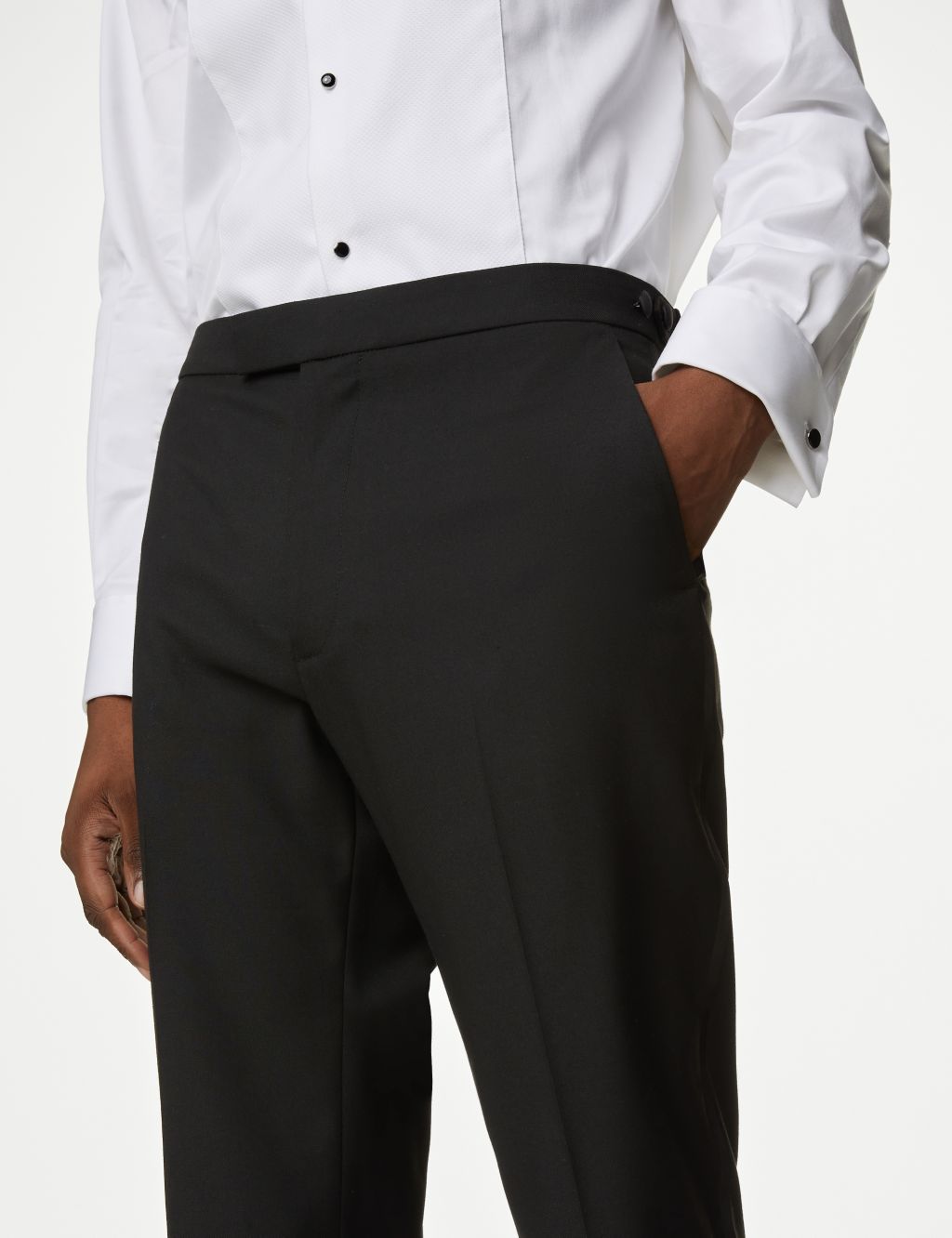 Slim Fit Stretch Tuxedo Trousers 2 of 8