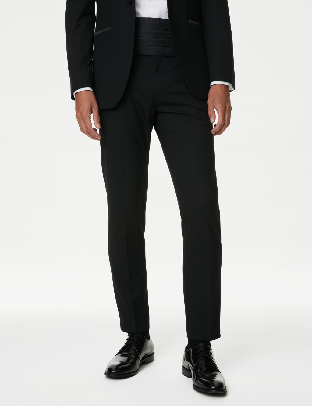 Slim fit dinner suit trousers outlet