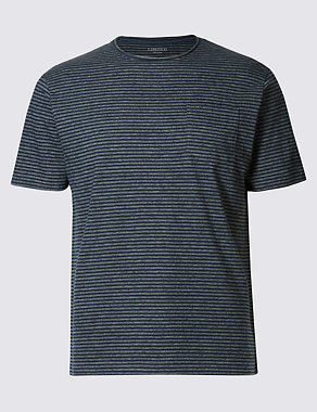 Slim Fit Striped Crew Neck T-Shirt Image 2 of 3