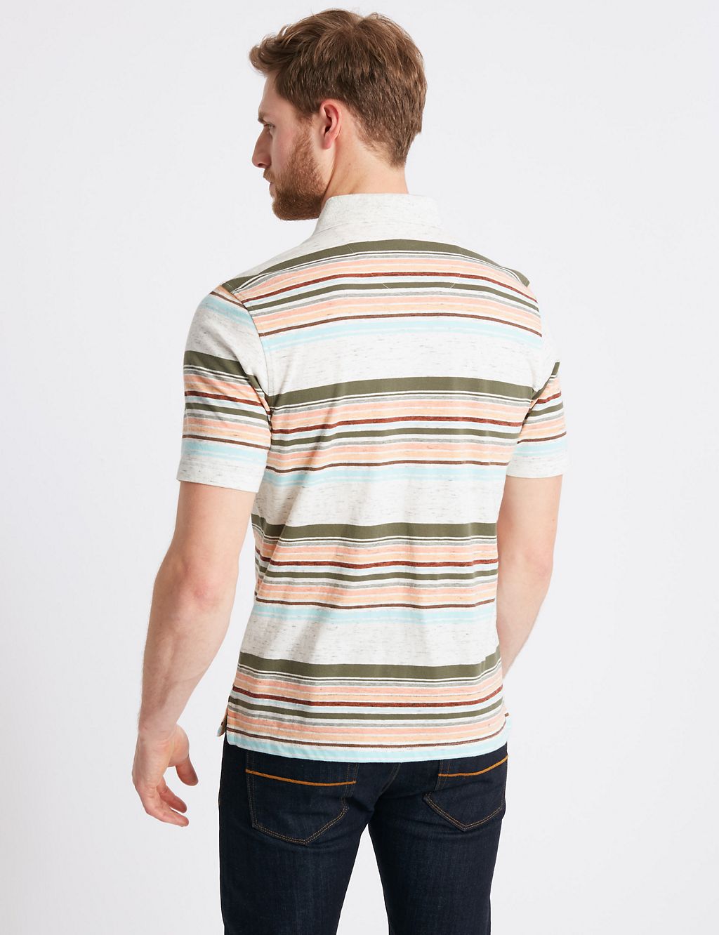 Slim Fit Striped Polo Shirt 4 of 4